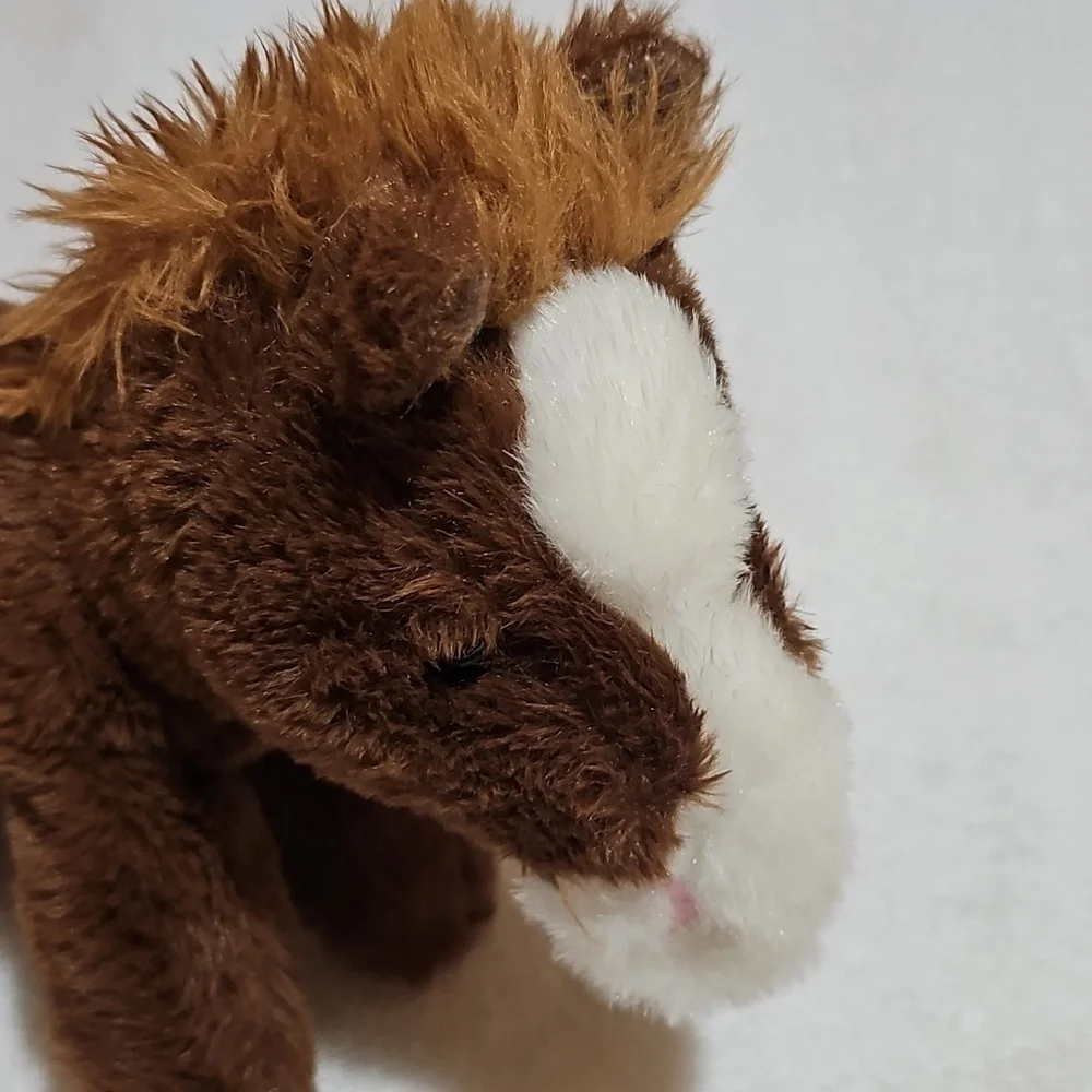 The Petting Zoo Small Brown Plush Horse Used